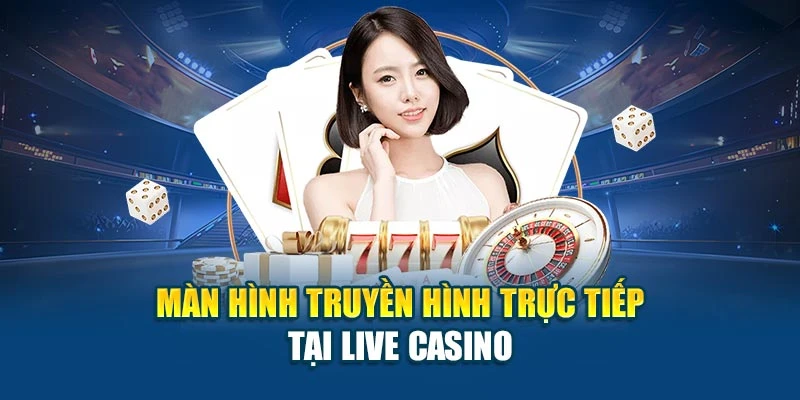 Màn hình truyền hình trực tiếp tại Live Casino